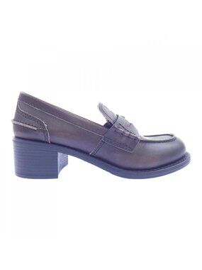 Miu Miu Penny Loafers Logo Shoes